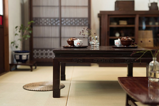 店舗什器 和風カフェ
