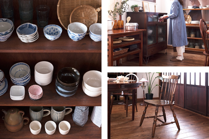 キッチン 収納 アンティーク家具